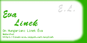 eva linek business card