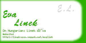 eva linek business card
